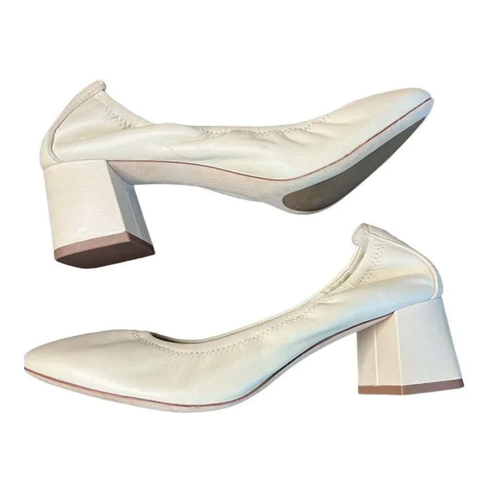 Tory Burch Eddie 55mm Pump Heels in Cream NWOB Size 6 1/2